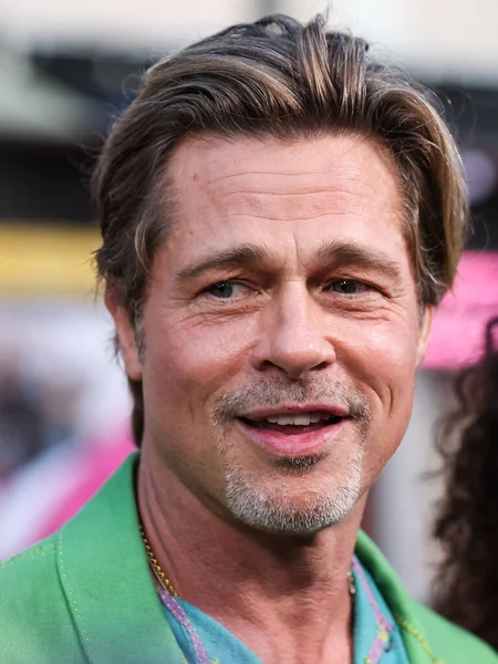 American Actor Brad Pitt Arrives Los Angeles Premiere Sony Pictures — Stock Photo, Image