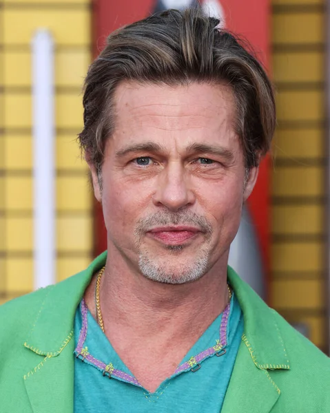 American Actor Brad Pitt Arrives Los Angeles Premiere Sony Pictures — Stock Photo, Image