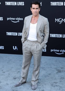 İrlandalı aktör Colin Farrell, 28 Temmuz 2022 'de Westwood, Los Angeles, Kaliforniya, ABD' deki Regency Village Theatre 'da düzenlenen Amazon Prime Video' nun 13 Yaşamı 'nın Los Angeles prömiyerine geldi..