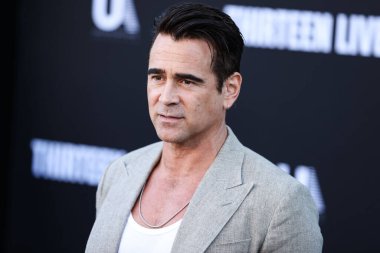 İrlandalı aktör Colin Farrell, 28 Temmuz 2022 'de Westwood, Los Angeles, Kaliforniya, ABD' deki Regency Village Theatre 'da düzenlenen Amazon Prime Video' nun 13 Yaşamı 'nın Los Angeles prömiyerine geldi..