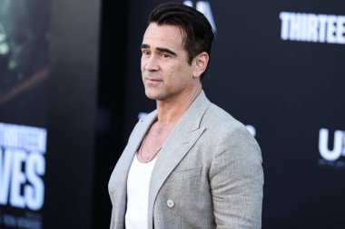 İrlandalı aktör Colin Farrell, 28 Temmuz 2022 'de Westwood, Los Angeles, Kaliforniya, ABD' deki Regency Village Theatre 'da düzenlenen Amazon Prime Video' nun 13 Yaşamı 'nın Los Angeles prömiyerine geldi..