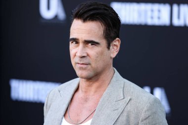 İrlandalı aktör Colin Farrell, 28 Temmuz 2022 'de Westwood, Los Angeles, Kaliforniya, ABD' deki Regency Village Theatre 'da düzenlenen Amazon Prime Video' nun 13 Yaşamı 'nın Los Angeles prömiyerine geldi..