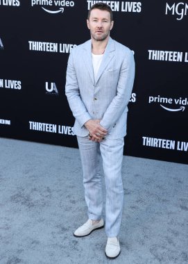 Avustralyalı aktör Joel Edgerton, 28 Temmuz 2022 'de Westwood, Los Angeles, Kaliforniya, ABD' deki Regency Village Theatre 'da düzenlenen Amazon Prime Video' nun 13 Yaşamı 'nın Los Angeles prömiyerine geldi.. 