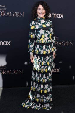 Amerikalı aktris Lisa Edelstein, 27 Temmuz 2022 'de ABD' nin Kaliforniya eyaletinin Los Angeles kentinde bulunan Akademi Film Müzesi 'nde düzenlenen HBO' nun Orijinal Drama Dizisi House of the Dragon 'un 1. sezonunun dünya prömiyerine geldi.. 