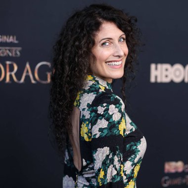 Amerikalı aktris Lisa Edelstein, 27 Temmuz 2022 'de ABD' nin Kaliforniya eyaletinin Los Angeles kentinde bulunan Akademi Film Müzesi 'nde düzenlenen HBO' nun Orijinal Drama Dizisi House of the Dragon 'un 1. sezonunun dünya prömiyerine geldi.. 