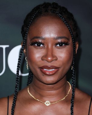 Aktris Yasmine Sahid 25 Temmuz 2022 'de Hollywood Roosevelt Oteli' nde Peacock, UCP ve Entertainment Weekly 'nin ev sahipliğinde Los Angeles' taki Peacock 's Original Series' The Resort 'serisinin galasına geldi.