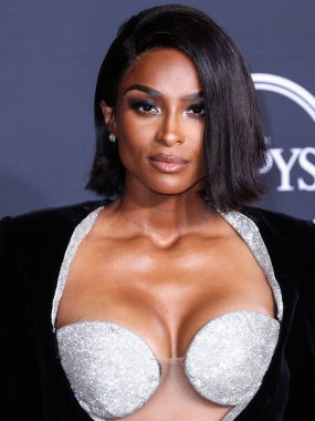 Amerikalı şarkıcı Ciara (Ciara Princess Wilson), 20 Temmuz 2022 'de Dolby Tiyatrosu' nda düzenlenen 2022 ESPY Ödülleri 'ne geldi..