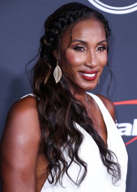 Amerikalı eski profesyonel basketbolcu Lisa Leslie, 20 Temmuz 2022 'de Dolby Tiyatrosu' nda düzenlenen 2022 ESPY Ödülleri 'ne geldi.. 