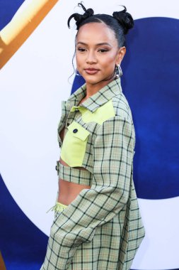 Karrueche Tran, 18 Temmuz 2022 'de Hollywood, Los Angeles, Kaliforniya, ABD' deki TCL Çin Tiyatrosu IMAX 'te düzenlenen Universal Pictures' No 'filminin dünya prömiyerine geldi..