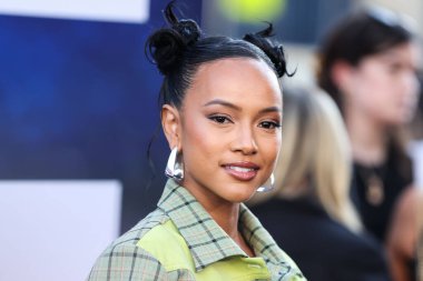 Karrueche Tran, 18 Temmuz 2022 'de Hollywood, Los Angeles, Kaliforniya, ABD' deki TCL Çin Tiyatrosu IMAX 'te düzenlenen Universal Pictures' No 'filminin dünya prömiyerine geldi..