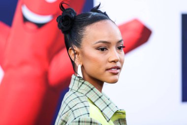 Karrueche Tran, 18 Temmuz 2022 'de Hollywood, Los Angeles, Kaliforniya, ABD' deki TCL Çin Tiyatrosu IMAX 'te düzenlenen Universal Pictures' No 'filminin dünya prömiyerine geldi..