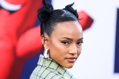 Karrueche Tran, 18 Temmuz 2022 'de Hollywood, Los Angeles, Kaliforniya, ABD' deki TCL Çin Tiyatrosu IMAX 'te düzenlenen Universal Pictures' No 'filminin dünya prömiyerine geldi..