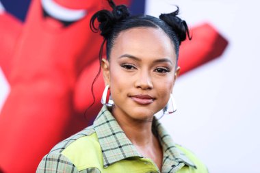 Karrueche Tran, 18 Temmuz 2022 'de Hollywood, Los Angeles, Kaliforniya, ABD' deki TCL Çin Tiyatrosu IMAX 'te düzenlenen Universal Pictures' No 'filminin dünya prömiyerine geldi..