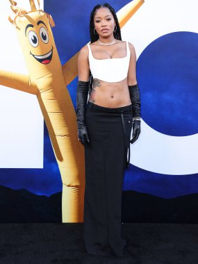 Marc Jacobs 'u giyen Amerikalı aktris Keke Palmer, 18 Temmuz 2022' de Hollywood, Los Angeles, Kaliforniya, ABD 'deki TCL Çin Tiyatrosu IMAX' te düzenlenen Universal Pictures 'No' nun Dünya Premiere 'sine geldi..