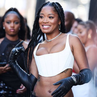 Marc Jacobs 'u giyen Amerikalı aktris Keke Palmer, 18 Temmuz 2022' de Hollywood, Los Angeles, Kaliforniya, ABD 'deki TCL Çin Tiyatrosu IMAX' te düzenlenen Universal Pictures 'No' nun Dünya Premiere 'sine geldi..