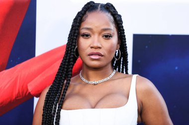 Marc Jacobs 'u giyen Amerikalı aktris Keke Palmer, 18 Temmuz 2022' de Hollywood, Los Angeles, Kaliforniya, ABD 'deki TCL Çin Tiyatrosu IMAX' te düzenlenen Universal Pictures 'No' nun Dünya Premiere 'sine geldi..