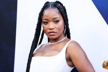 Marc Jacobs 'u giyen Amerikalı aktris Keke Palmer, 18 Temmuz 2022' de Hollywood, Los Angeles, Kaliforniya, ABD 'deki TCL Çin Tiyatrosu IMAX' te düzenlenen Universal Pictures 'No' nun Dünya Premiere 'sine geldi..