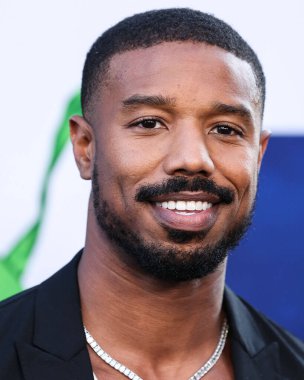 Michael B. Jordan, 18 Temmuz 2022 'de Hollywood, Los Angeles, Kaliforniya, ABD' deki TCL Çin Tiyatrosu IMAX 'te düzenlenen Universal Pictures' No 'filminin dünya prömiyerine geldi.. 