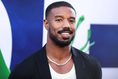 Michael B. Jordan, 18 Temmuz 2022 'de Hollywood, Los Angeles, Kaliforniya, ABD' deki TCL Çin Tiyatrosu IMAX 'te düzenlenen Universal Pictures' No 'filminin dünya prömiyerine geldi.. 