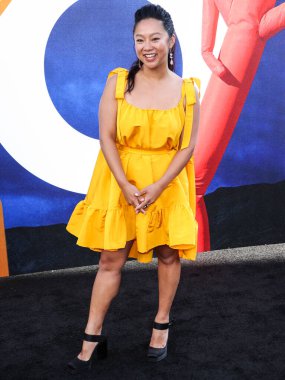 Stephanie Hsu, 18 Temmuz 2022 'de Hollywood, Los Angeles, Kaliforniya, ABD' deki TCL Çin Tiyatrosu IMAX 'te düzenlenen Universal Pictures' No 'filminin dünya prömiyerine geldi.