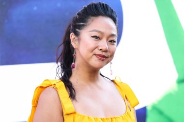 Stephanie Hsu, 18 Temmuz 2022 'de Hollywood, Los Angeles, Kaliforniya, ABD' deki TCL Çin Tiyatrosu IMAX 'te düzenlenen Universal Pictures' No 'filminin dünya prömiyerine geldi.