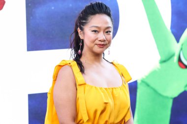 Stephanie Hsu, 18 Temmuz 2022 'de Hollywood, Los Angeles, Kaliforniya, ABD' deki TCL Çin Tiyatrosu IMAX 'te düzenlenen Universal Pictures' No 'filminin dünya prömiyerine geldi.