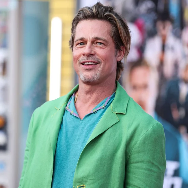 Schauspieler Brad Pitt Bei Der Premiere Von Sony Pictures Bullet — Stockfoto
