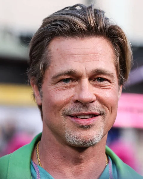 American Actor Brad Pitt Arrives Los Angeles Premiere Sony Pictures — Stock Photo, Image