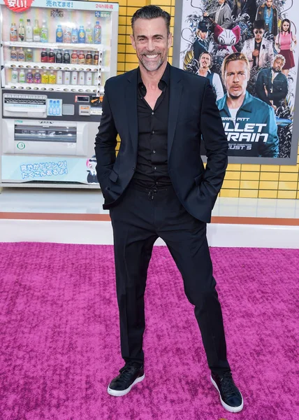 Actor Suizo Daniel Bernhardt Llega Premiere Sony Pictures Bullet Train — Foto de Stock