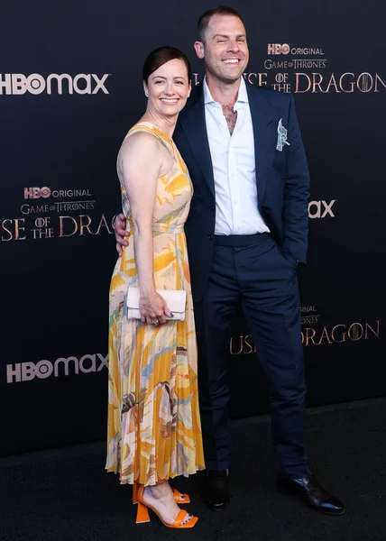 Caitlin Monahan American Screenwriter Ryan Condal Arrive World Premiere Hbo — Stock Photo, Image