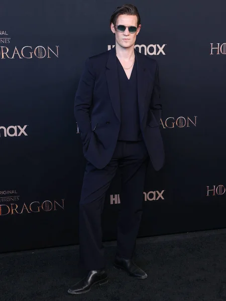 英語俳優のマット スミスは 2022年7月27日に米国カリフォルニア州ロサンゼルスのアカデミー映画博物館で開催されたHboのオリジナルドラマシリーズ House Dragon シーズン1の世界初演に到着しました — ストック写真
