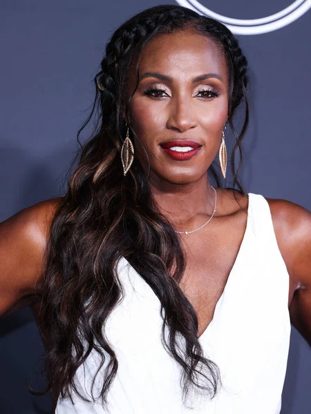 Amerikalı eski profesyonel basketbolcu Lisa Leslie, 20 Temmuz 2022 'de Dolby Tiyatrosu' nda düzenlenen 2022 ESPY Ödülleri 'ne geldi..