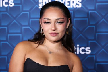 Amerikalı makyöz Avani Gregg, 18 Temmuz 2022 'de Los Angeles, Kaliforniya, ABD' de bulunan City Market Social House 'da düzenlenen Michael Rubin, MLBPA ve Fanatiklerin ev sahipliğini yaptığı' Oyuncular Partisi 'ne geldi.. 