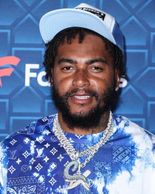 Amerikan futbolu tutucusu DeSean Jackson, 18 Temmuz 2022 'de Los Angeles, Kaliforniya, ABD' de bulunan City Market Social House 'da düzenlenen Michael Rubin, MLBPA ve Fanatiklerin ev sahipliğini yaptığı' Oyuncular Partisi 'ne geldi.. 