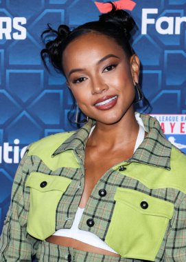 Amerikalı aktris Karrueche Tran, 18 Temmuz 2022 'de MLBPA ve Fanatiklerin ev sahipliğini yaptığı 