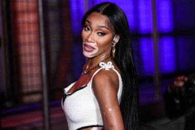 Kanadalı manken Winnie Harlow, 18 Temmuz 2022 'de Los Angeles, Kaliforniya, ABD' de bulunan City Market Sosyal Evi 'nde düzenlenen Michael Rubin, MLBPA ve Fanatikler tarafından ortaklaşa düzenlenen' Oyuncu Partisi 'ne geldi..