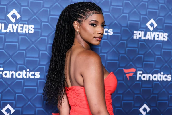 American Sports Journalist Broadcaster Taylor Rooks Arrives Players Party 2022 — Stock Photo, Image