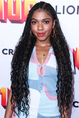 Amerikalı aktris Teala Dunn, 12 Temmuz 2022 'de Hollywood, Los Angeles, Kaliforniya, ABD' de düzenlenen TCL Çin 6 Tiyatrosu 'nun Los Angeles Premiere Of Lionsgate' ine geldi.. 