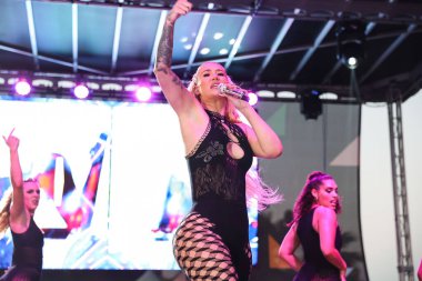 Avustralyalı rapçi Iggy Azalea (Amethyst Amelia Kelly), 10 Temmuz 2022 'de Long Beach Shoreline Marina' da düzenlenen 39..