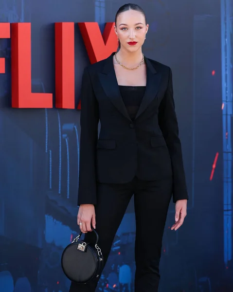 Amerykańska Aktorka Ava Michelle Przybywa Światową Premierę Gray Man Netflixa — Zdjęcie stockowe