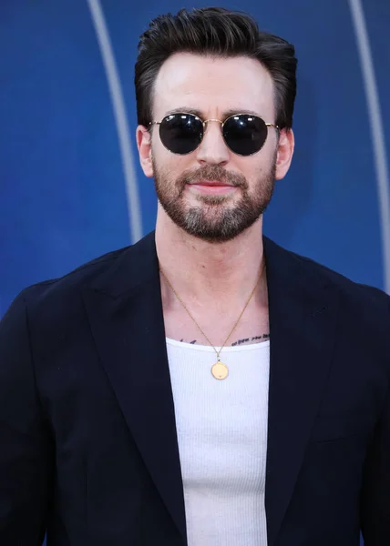 Amerikaanse Acteur Chris Evans Arriveert Juli 2022 Het Tcl Chinese — Stockfoto