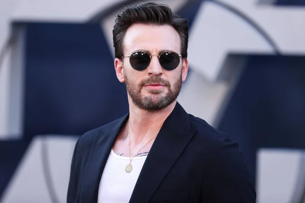 Acteur Américain Chris Evans Arrive Première Mondiale Gray Man Netflix — Photo