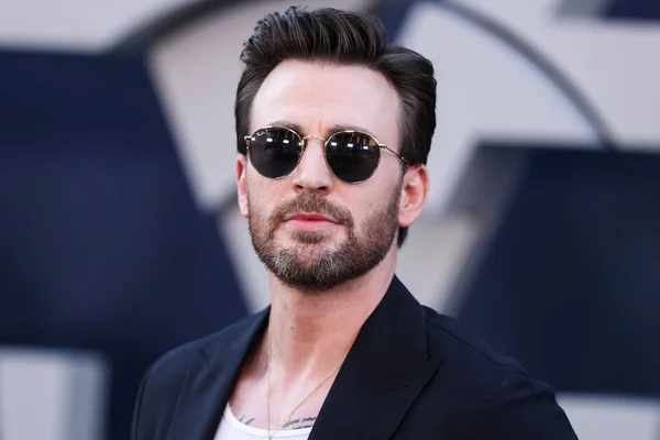 Amerykański Aktor Chris Evans Przybywa Światową Premierę Gray Man Netflixa — Zdjęcie stockowe