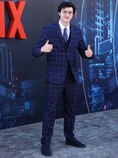 Actor Estadounidense Gianni Decenzo Llega Estreno Mundial Gray Man Netflix —  Fotos de Stock