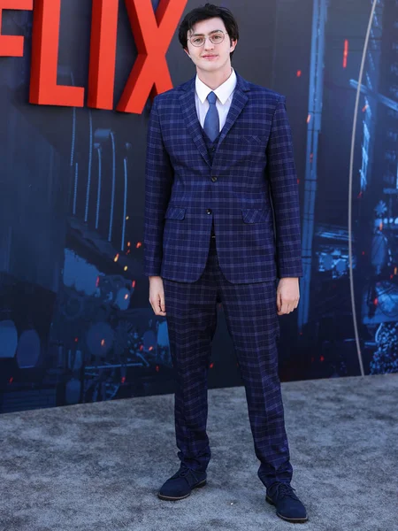 Americký Herec Gianni Decenzo Přichází World Premiere Netflix Gray Man — Stock fotografie