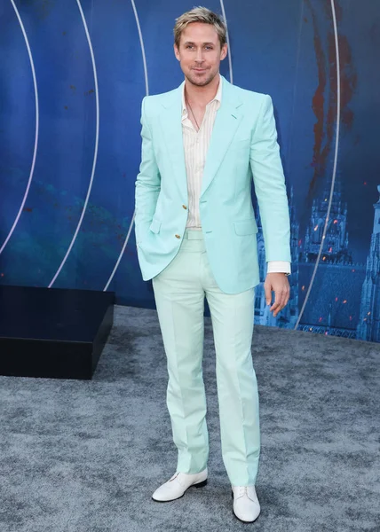 Canadian Actor Ryan Gosling Wearing Gucci Arrives World Premiere Netflix — Stock Photo, Image