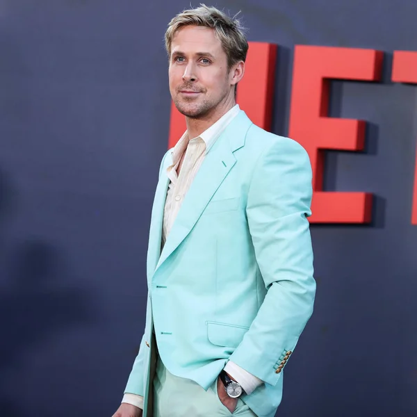 Canadian Actor Ryan Gosling Wearing Gucci Arrives World Premiere Netflix — Stock Photo, Image