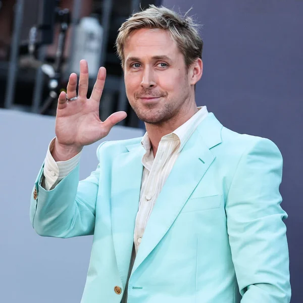 Actor Canadiense Ryan Gosling Con Gucci Llega Estreno Mundial Gray — Foto de Stock