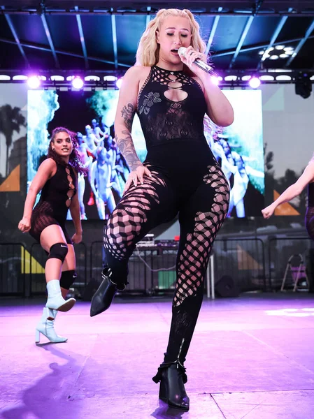 Iggy Azalea Ausztrál Rapper Amethyst Amelia Kelly Lép Fel Városi — Stock Fotó