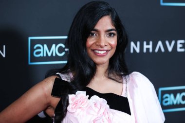 İngiliz aktris Amara Karan, 28 Haziran 2022 'de Beverly Hills' teki Londra Hotel West Hollywood 'da düzenlenen AMC +' s Original Series 'Moonhaven' in Los Angeles Premiere 'ine geldi.. 